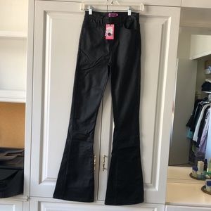 Edikted Luna Black Flare Jeans Size Medium NWT